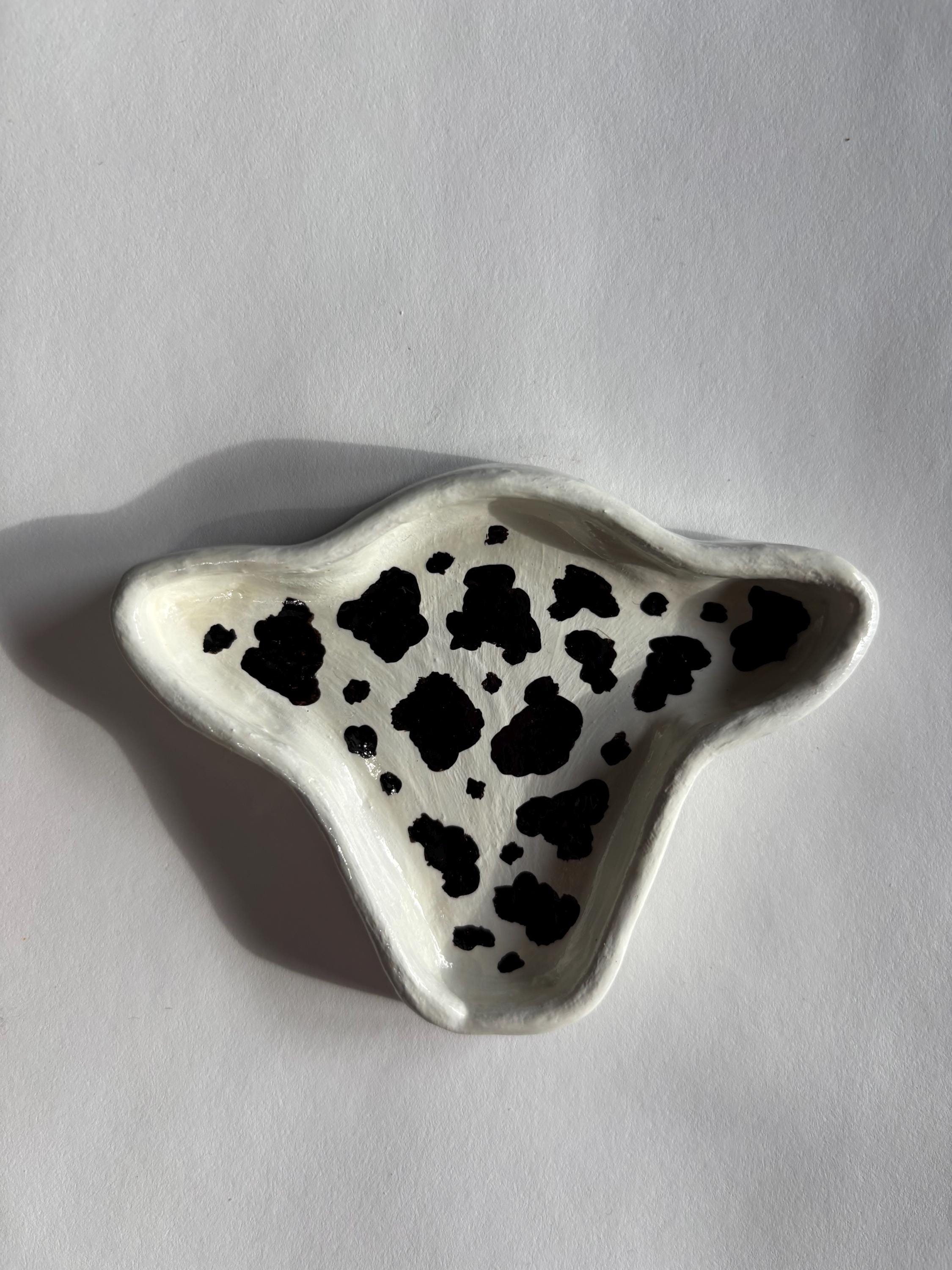 Clay Cow Rings Air Dry Clay Cow Head Ring Jewelry Dish / Cow Print Western Country ...