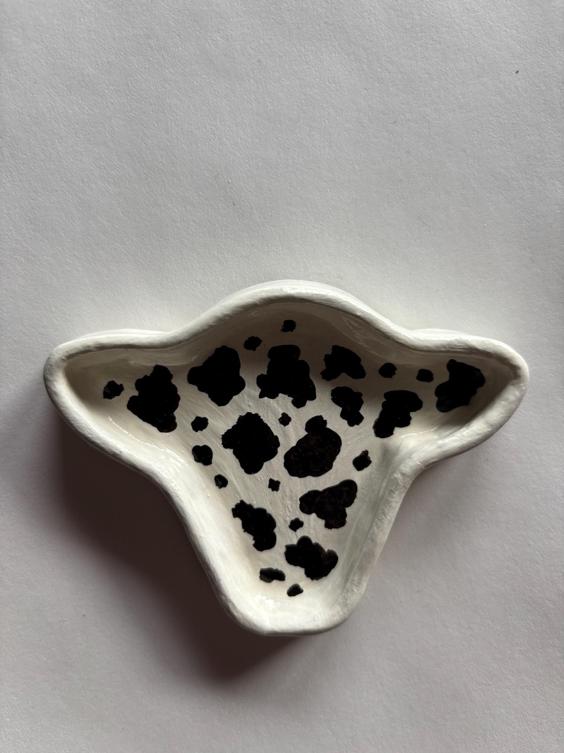 Clay Cow Rings Air Dry Clay Cow Head Ring Jewelry Dish / Cow Print Western Country ...