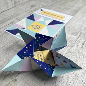 Bolsa quebra-cabeça vitoriana para imprimir | Bilhete de presente | Modelo de artesanato para download digital | Bilhete de amor para imprimir | Ideia de presente de última hora