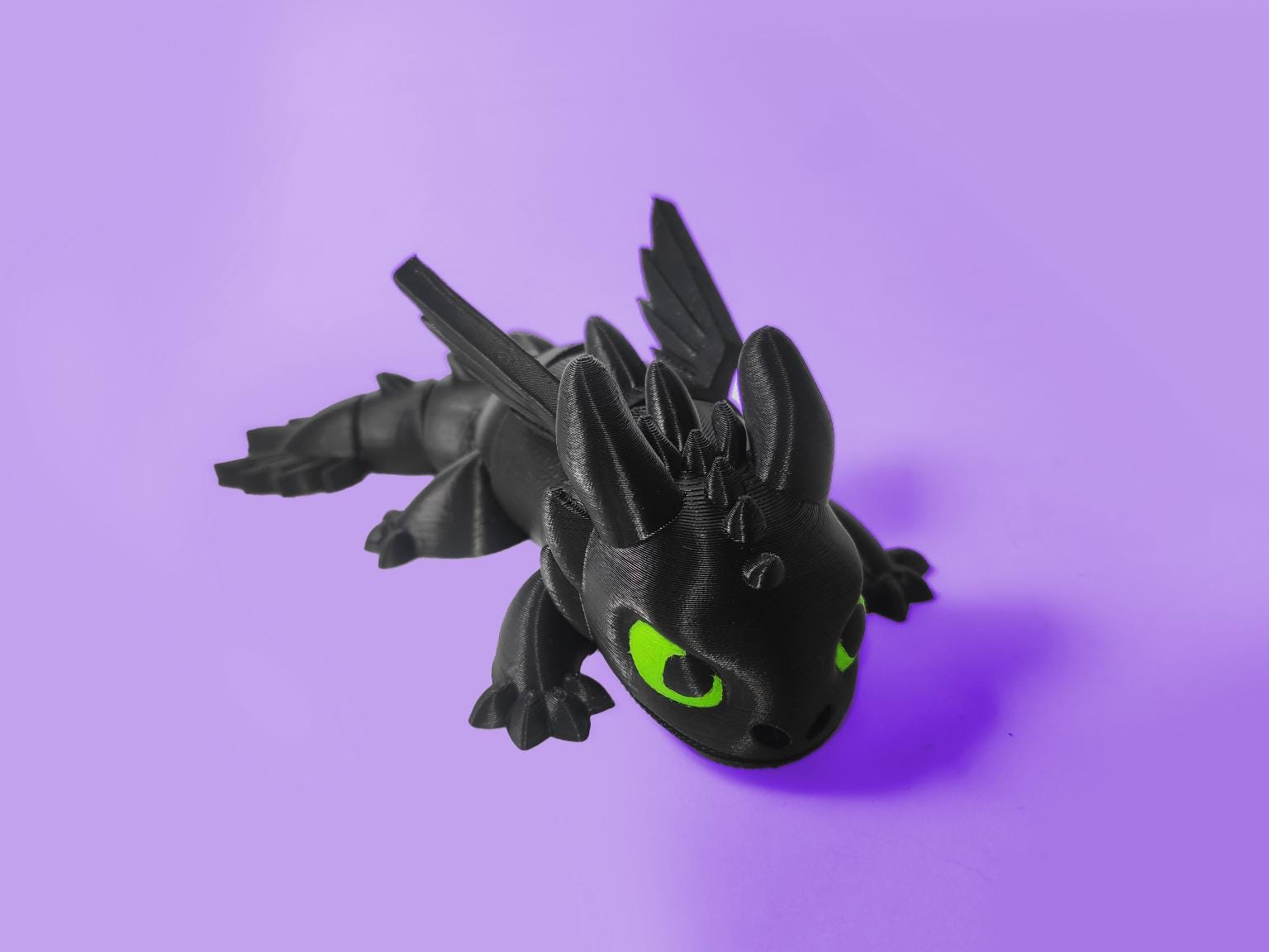 Articulated Dragon - Cute Flexi Desk Toy, Gift for Him, Unique Geek Home Decor, Perfect for Night Fury Fans