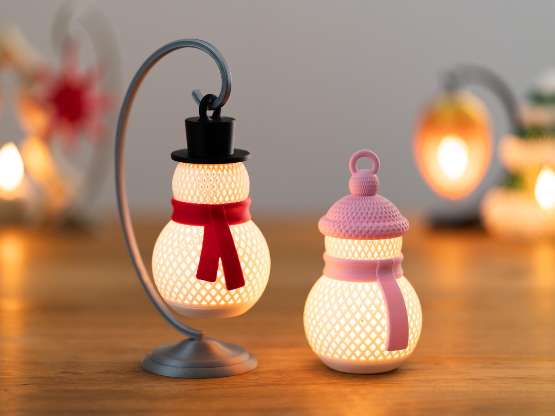 Snowman Tea Light Ornament, Holiday Candle Holder, Christmas Decor, Winter Ornament, Stocking Stuffer, Christmas Gift
