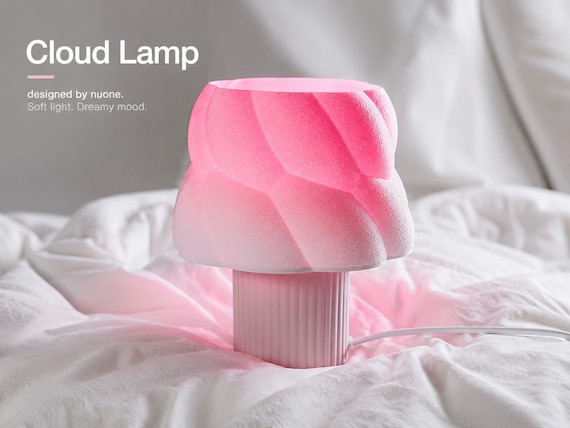 Night Light 3D Printed Cloud Lamp Minimalist Bedroom Decor