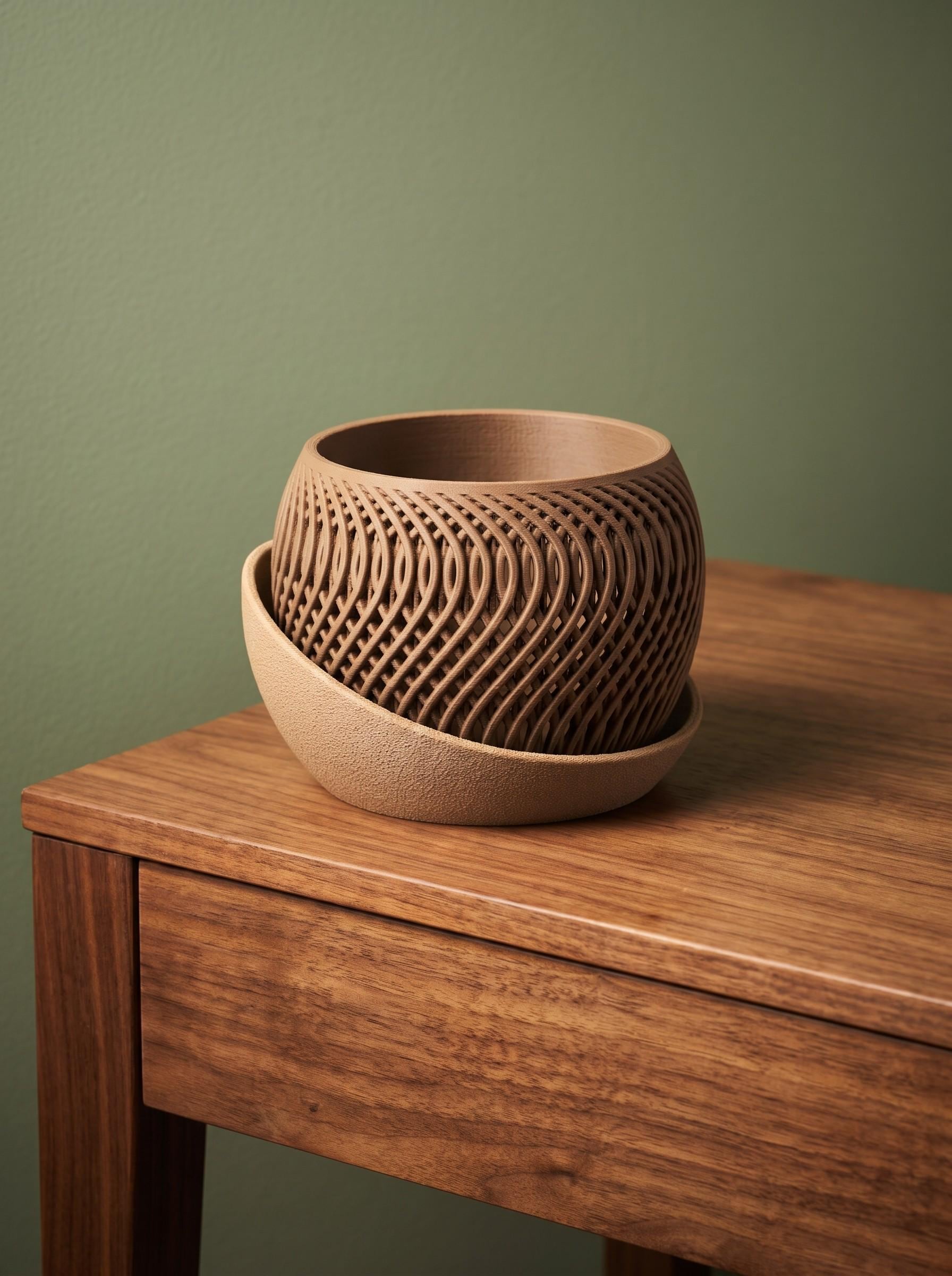 Tall Orchid Planter, Tall Orchid Pot, Modern Home Decor, Orchid Planter with Drainage, Unique Gift, Plant Lover Gift
