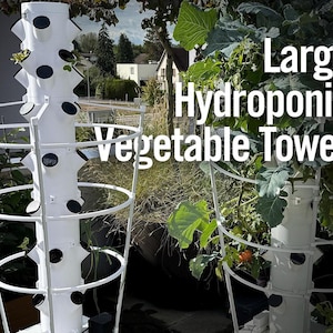 Potager vertical, tour hydroponique imprimée en 3D, hauteur 40 cm