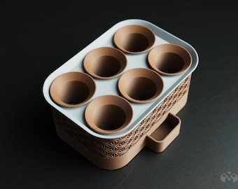 Self Watering Pot, Minimalist 3D Printed Seed Starter Greenhouse