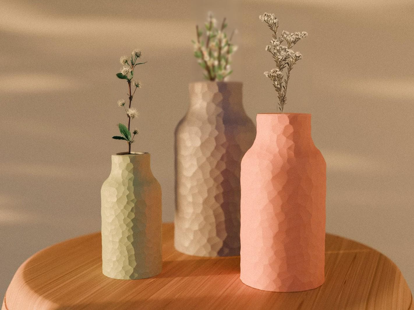 Faceted Vase Planter, Geometric Planter Vase, Modern Home Decor, Sculptural Planter, Unique Gift, Housewarming Gift
