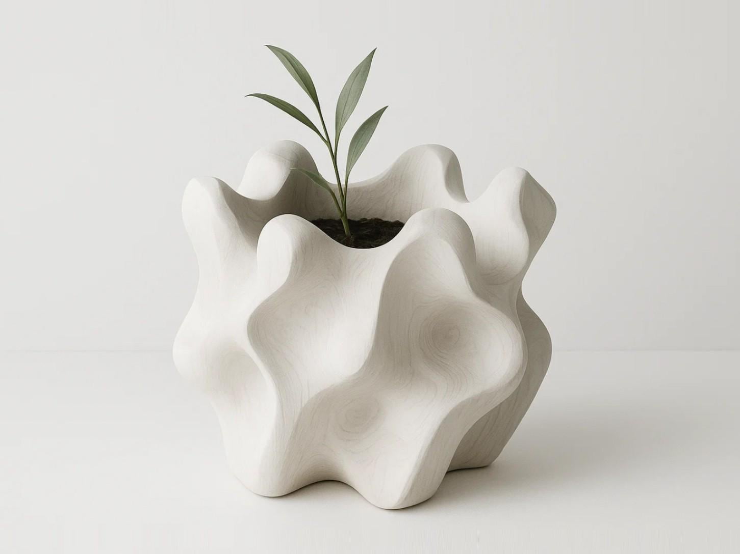 Artistic Sculptural Planter, Modern Geometric Plant Pot, Contemporary Home Decor, Unique Gift, Plant Lover Gift