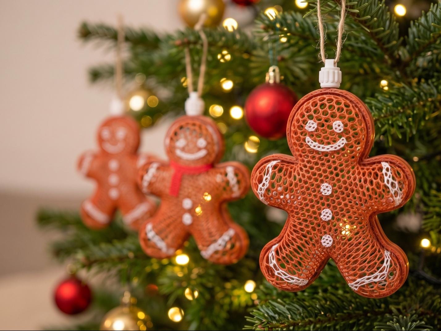 Gingerbread Man Ornament, Cookie Christmas Decor, Holiday Ornament, Christmas Tree, Stocking Stuffer, Christmas Gift