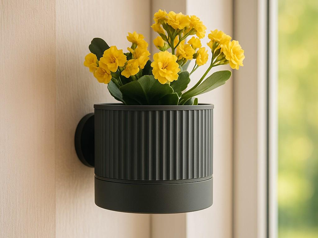Wall Mounted Plant Pot, Minimalist Wall Planter, Space Saving Indoor Planter, Modern Home Decor, Unique Gift