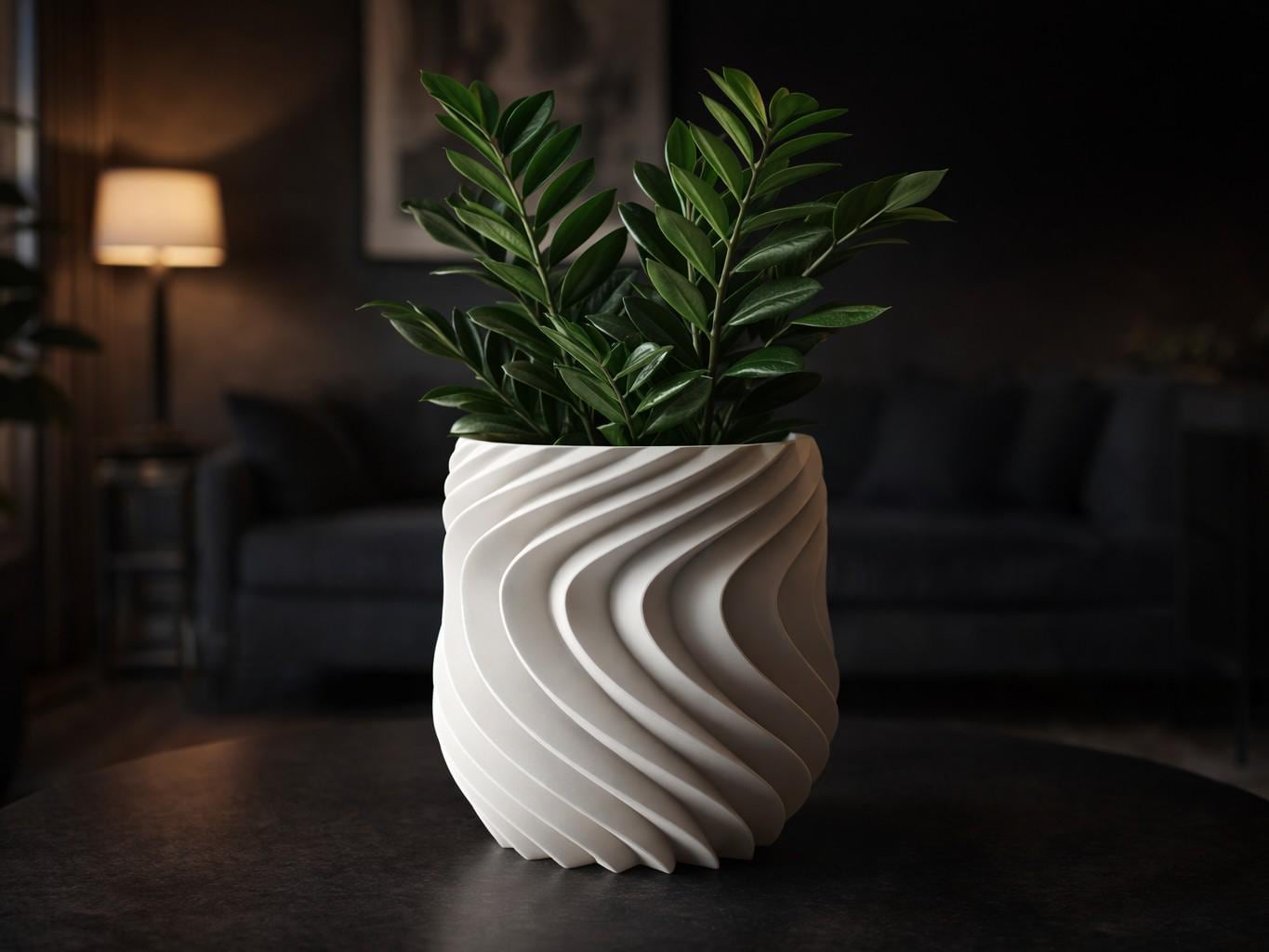 Modern Geometric Planter, Faceted Plant Pot, Contemporary Home Decor, Indoor Planter, Succulent Pot, Unique Gift