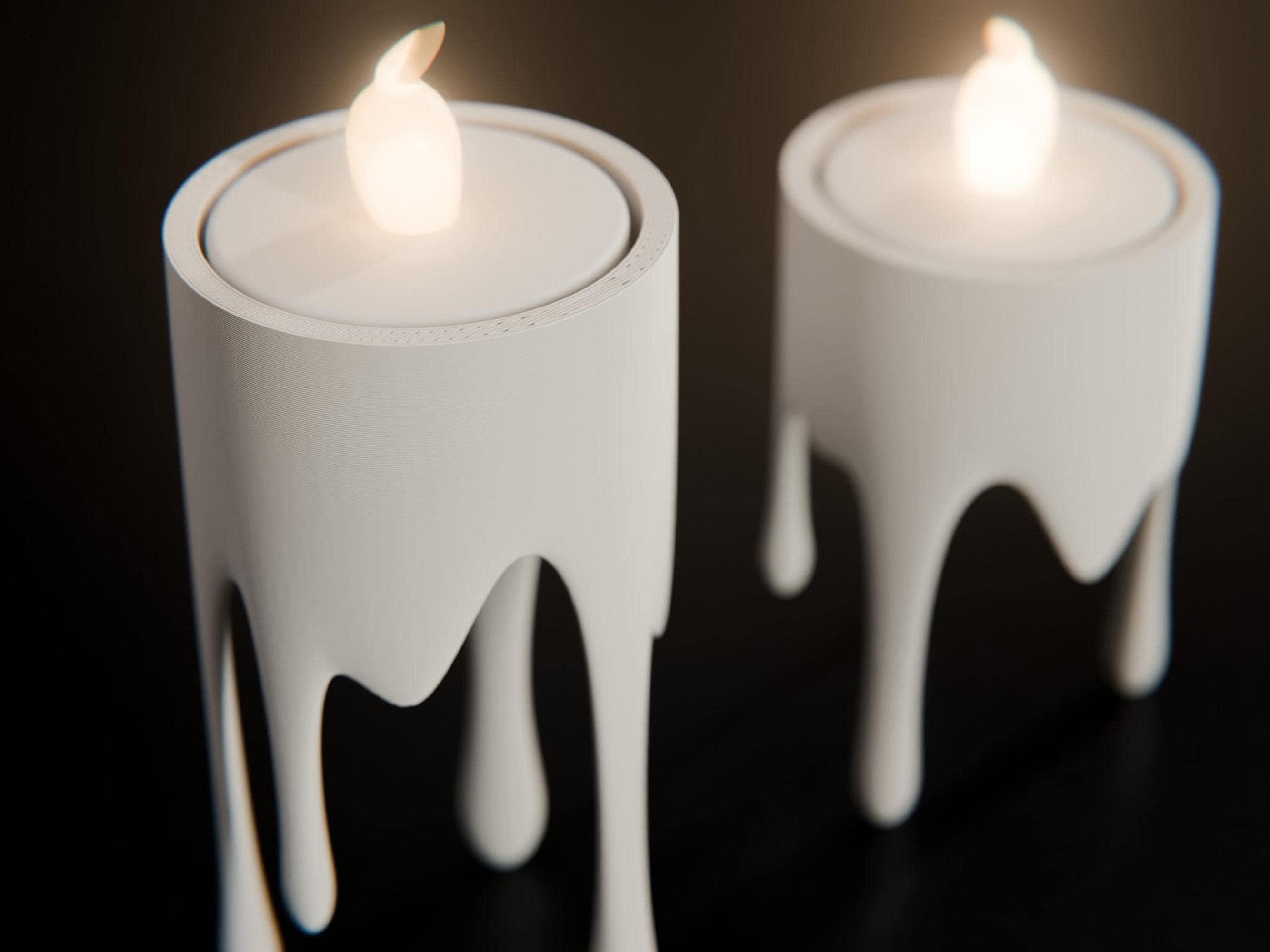 Night Light, 3D Printed Lamp, Modern Minimalist Tealight Holder