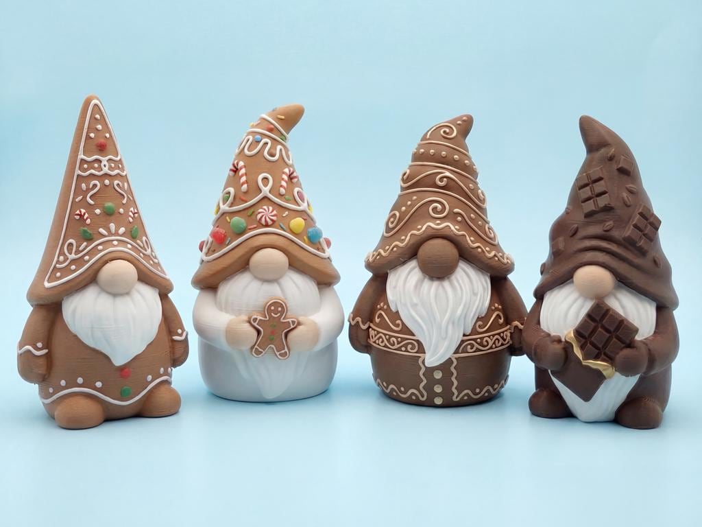 Gingerbread Gnome Ornament, Christmas Gnome Decor, Holiday Ornament, Gingerbread Man, Stocking Stuffer, Christmas Gift