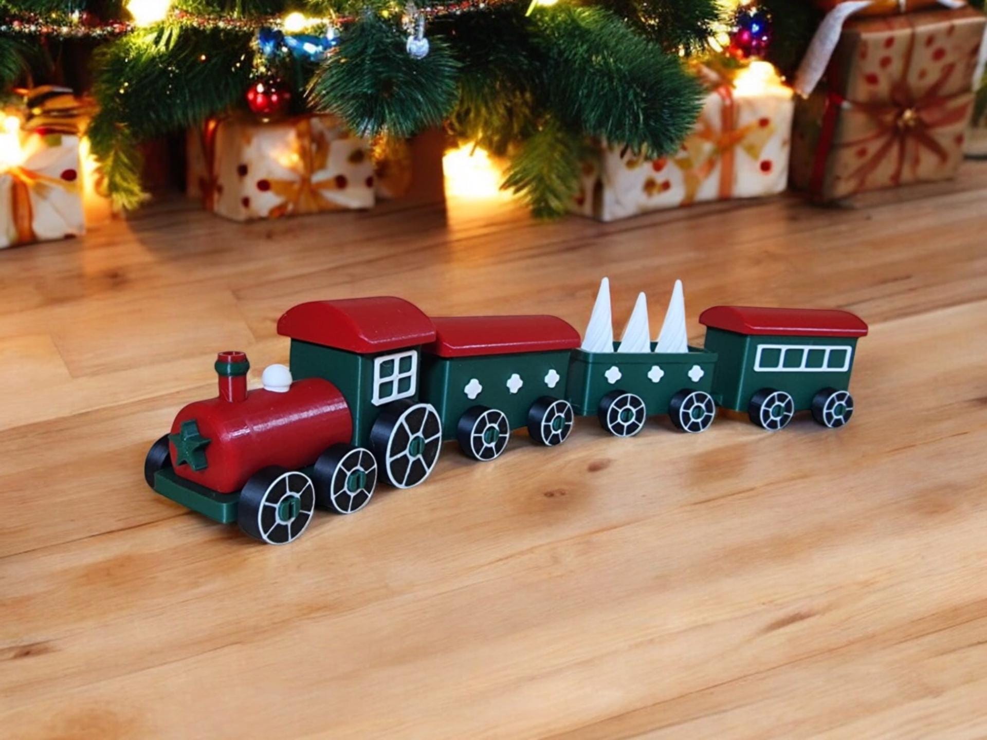 Christmas Train Ornament, Holiday Train Decor, Train Gift, Ornament Christmas, Stocking Stuffer, Christmas Gift