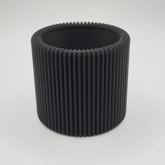 Ribbed Pencil Holder - Modern Minimalist Desk Organizer, Home Decor, Gift for Him, Perfect Office Accessory