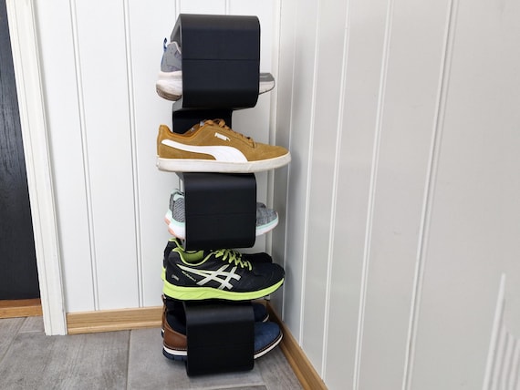 Modern Shoe Rack - Minimalist Wall Shelf, Entryway Storage, Gift for Him, Perfect Home Decor