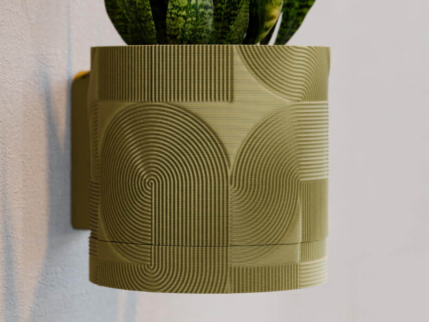 Boho Wall Planter with Drip Tray, Hanging Planter, Modern Home Decor, Space Saving Planter, Unique Gift