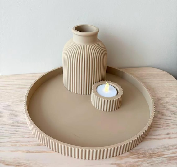 Wabi Sabi Decor Set - Minimalist Japanese Home Art, Unique Gift for Her, Perfect Housewarming Gift