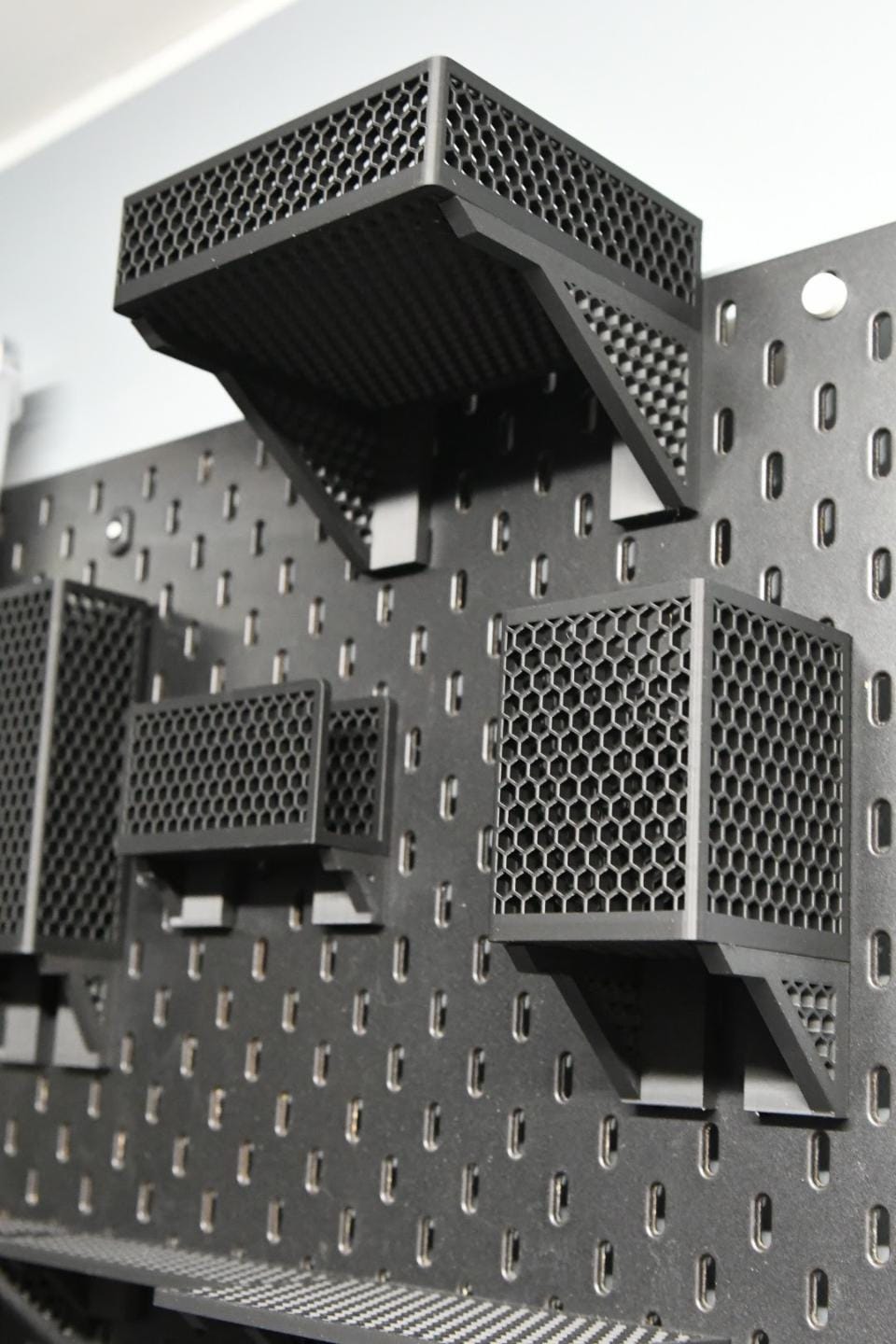 Modular Pegboard Shelf - Minimalist Wall Organizer, Office Storage, Home Decor, Gift for Him