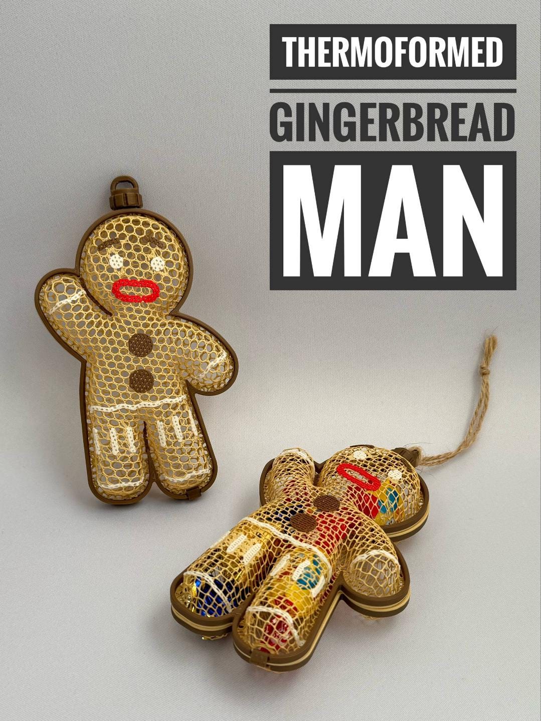 Gingerbread Man Christmas Ornament, Cookie Decor, Holiday Ornament, Christmas Tree, Stocking Stuffer, Christmas Gift