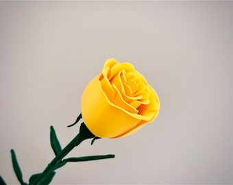Succulent Planter 3D Printed Rose Flower Modern Minimalist Home Decor