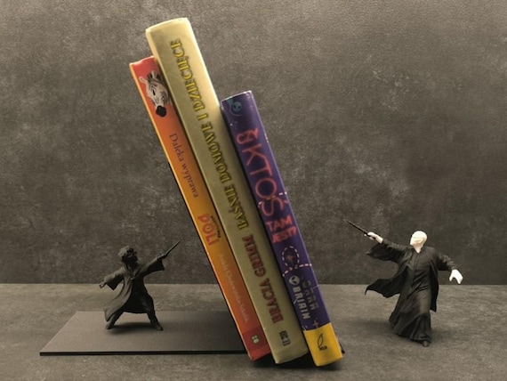 Wizard School Bookend - 3D Printed Modern Minimalist Book Holder, Book Lover Gift, Library Decor