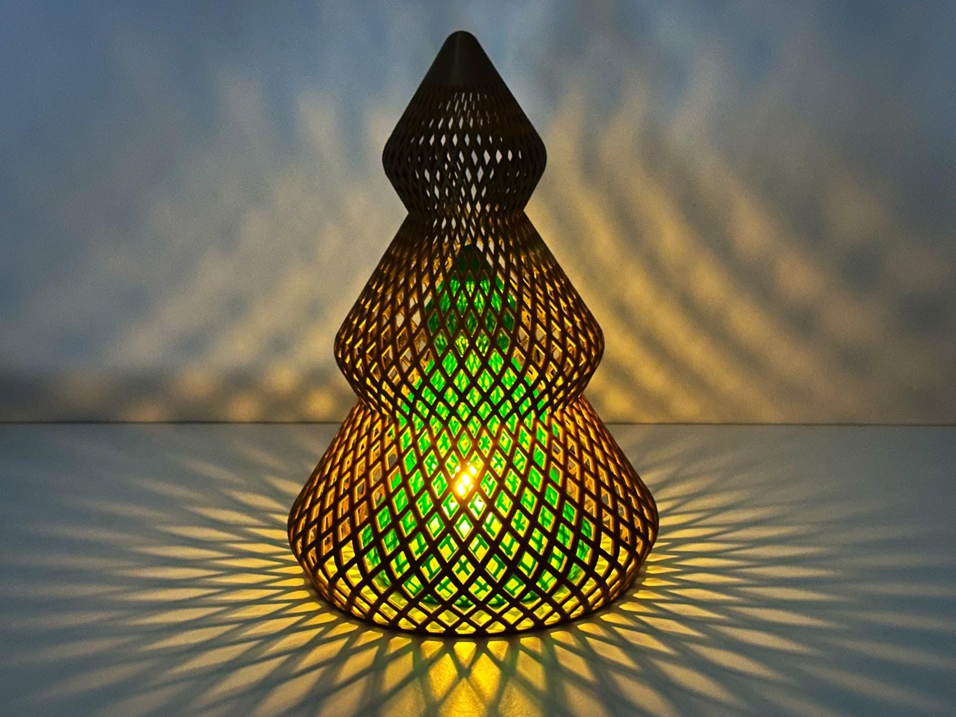 Meshed Christmas Tree - Modern Minimalist Home Decor, Unique Gift for Her, Perfect for Holiday Tabletop Display