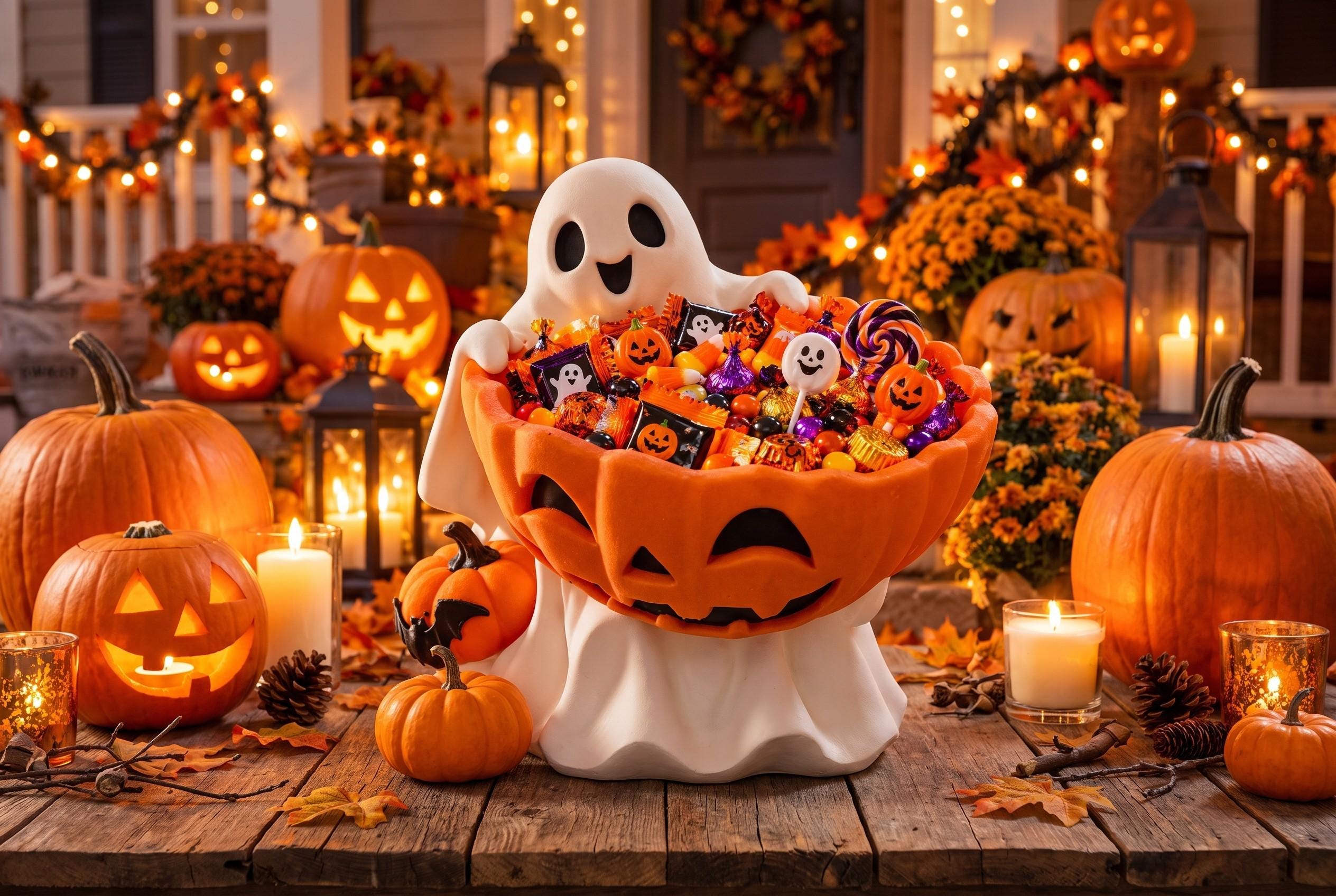 Boo Ghost Candy Bowl, Halloween Decor, Cute Ghost Treat Bowl, Boo Basket Gift, Spooky Season Party Decor