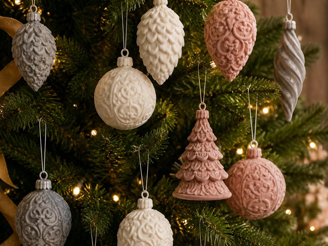 Christmas Holiday Ornament Set, Festive Decor, Winter Ornament, Ornament Christmas, Holiday Gift, Stocking Stuffer