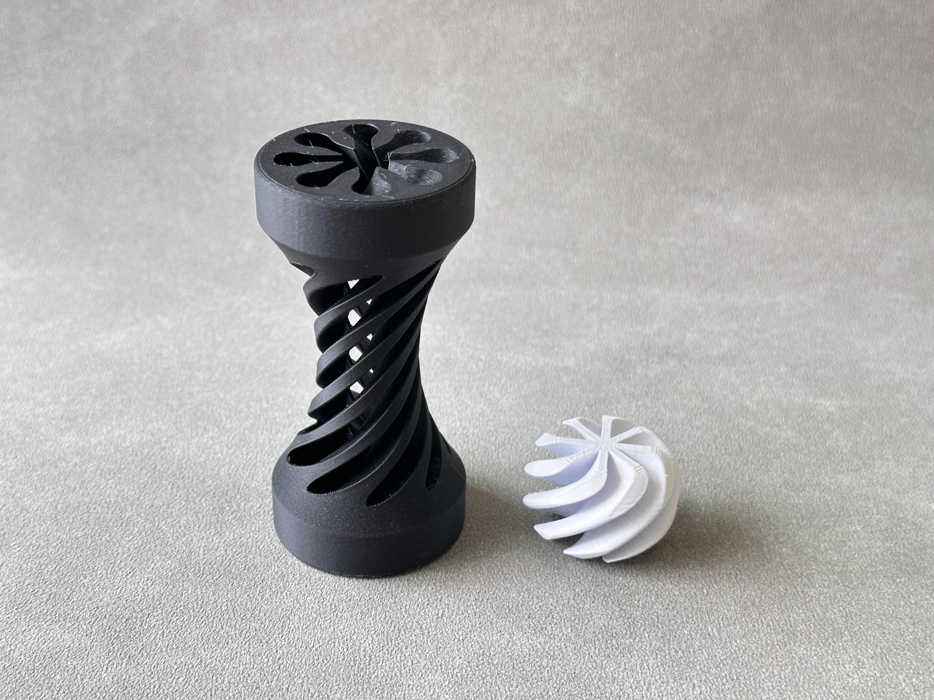 Vortex Ball Fidget Toy - Minimalist Spinning Desk Decor, 3D Printed