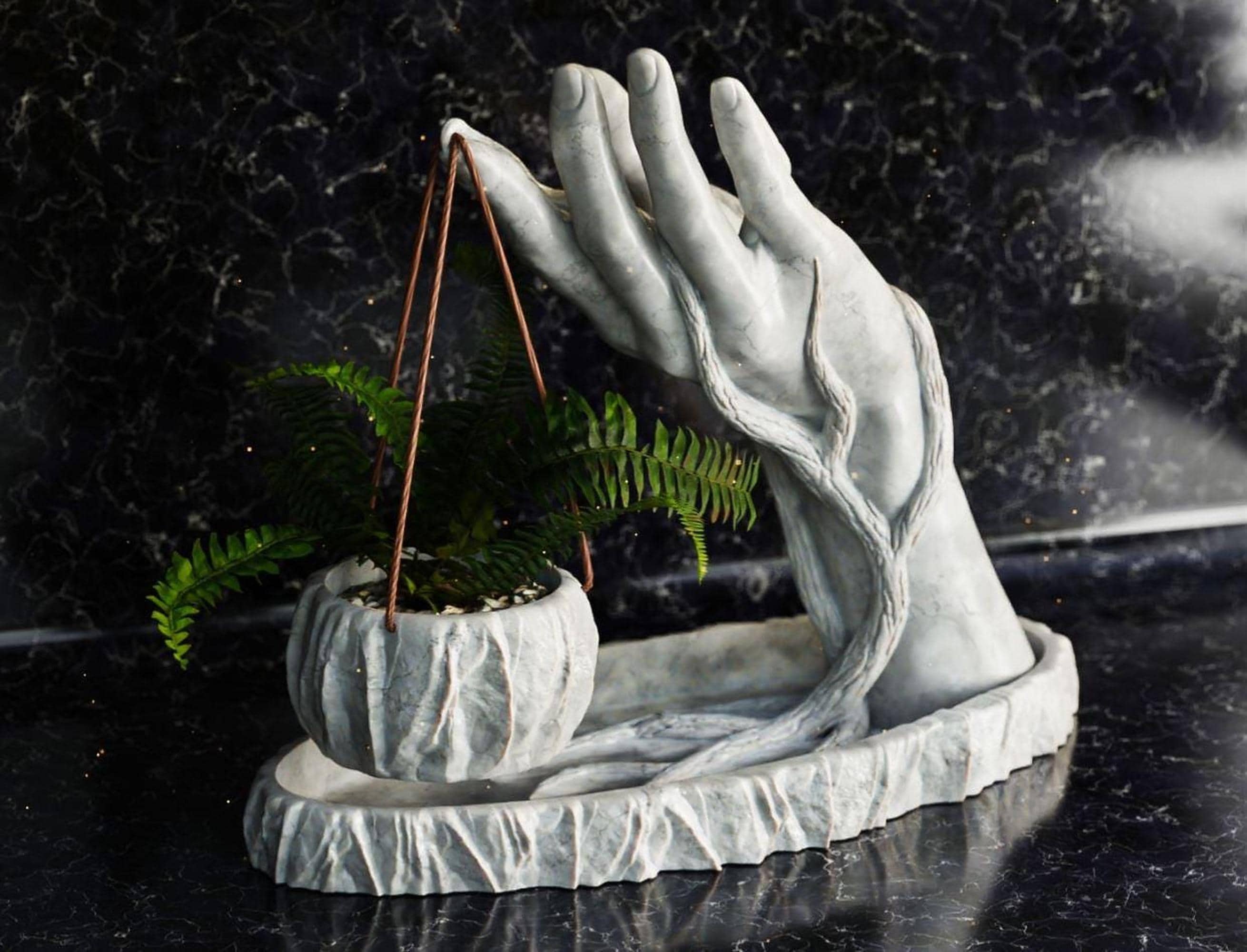 Hanging Planter Minimalist 3D Printed Modern Home Decor
