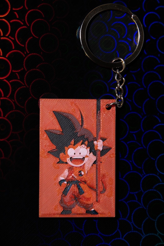 Anime Fan Art Keychain - Hero Figure Keyring, Gift for Him, Bag Charm, Gamer Gift, Stocking Stuffer