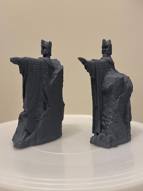 Book Ends Fantasy King Statue, 3D Printed Modern Minimalist Desk Decor