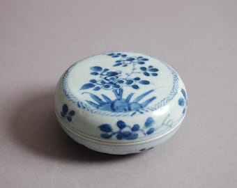 Ca Mau Shipwreck Blue and White Porcelain Box, Qing Dynasty