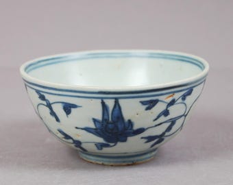 明代クラーク磁器皿、青白鳥と花 - Etsy 日本