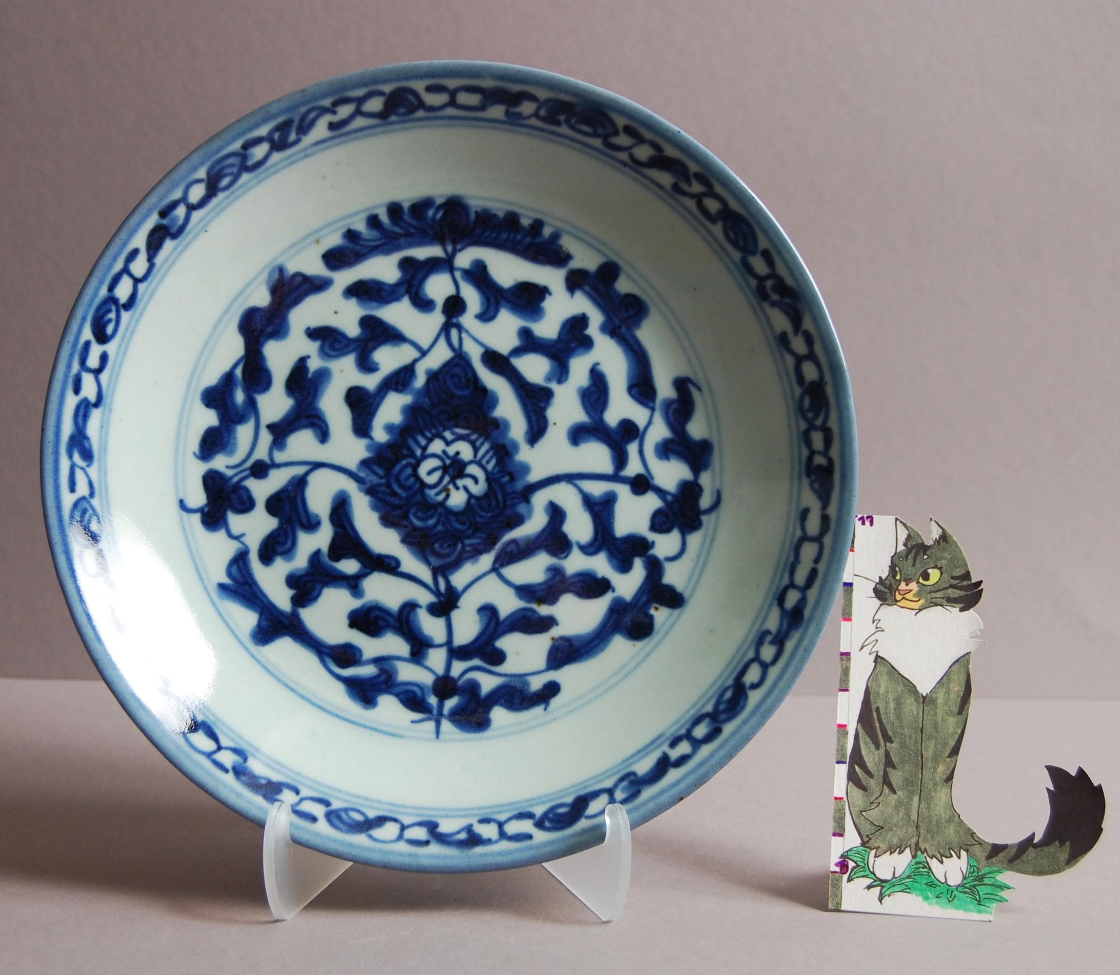 清朝道光年間（1820-1850年）の中国の青白磁の皿 - Etsy 日本