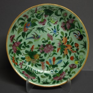 An attractive Chinese Canton porcelain plate from Daoguang period (1820-1850), Qing dynasty