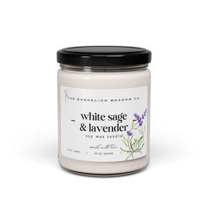 9oz Spring Seasonal Candle - White Sage & Lavender