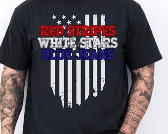 All American Country Vibe, T-Shirt mit amerikanischer Flagge, Vaterländisches Sommer-Shirt, Rot-Weiß-Blaues T-Shirt, Independenceday Comfort Colors T-Shirt, 4.Juli