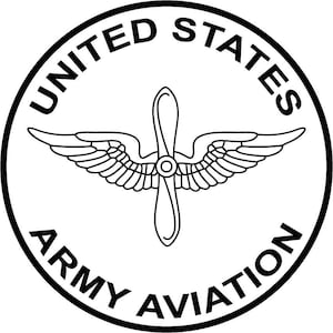 United States Army Aviation Vector file, Army aviation USA rank badge, Propand Wings, Laser cut file, Laser engraving file, line art, svg