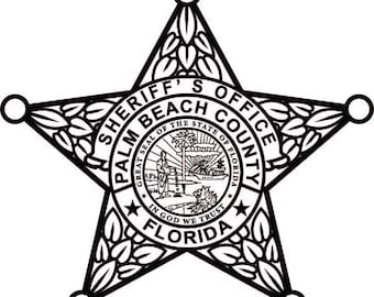 A*K様 フロリダ州　パームビーチ郡　デテクティブバッジ A*K様 フロリダ州 パームビーチ郡 デテクティブバッジ Palm Beach