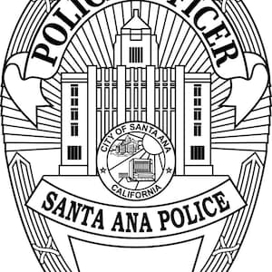 Santa Ana Police Badge - Etsy