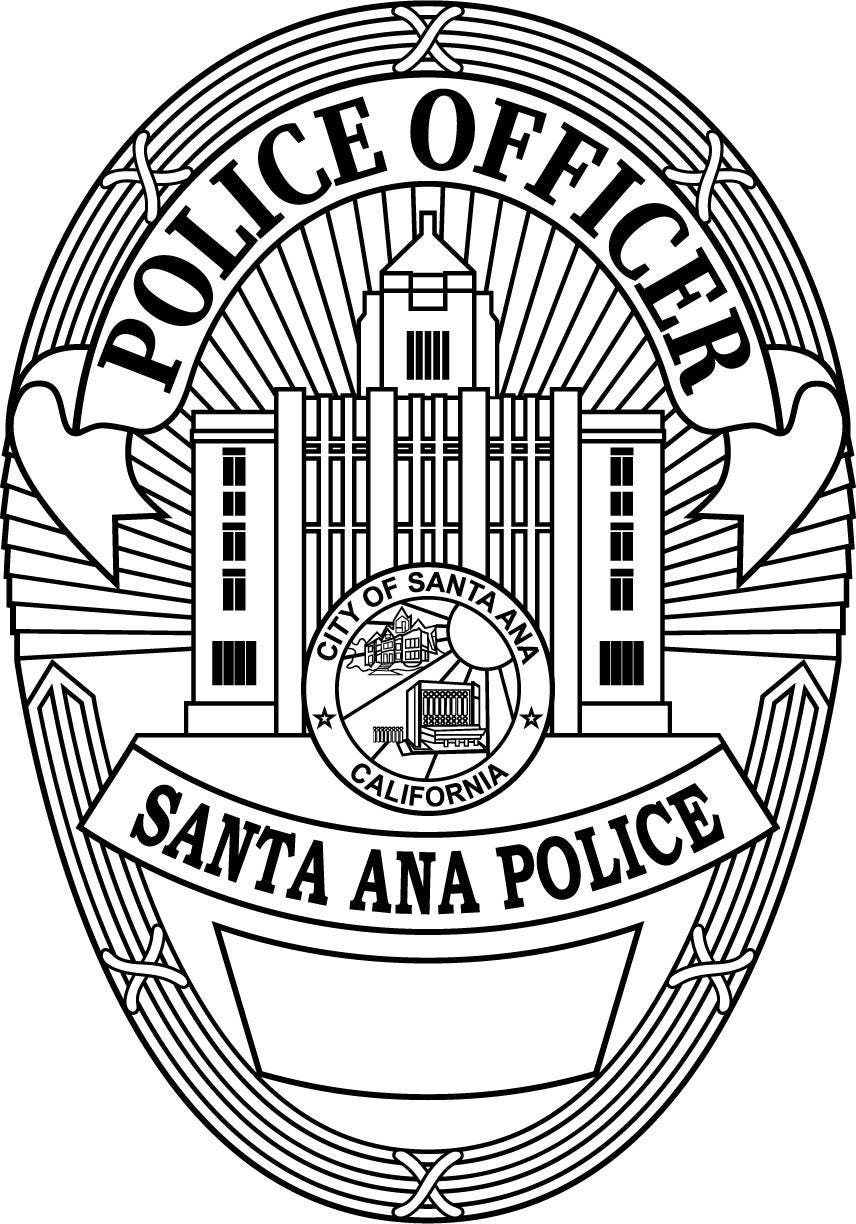 Santa Ana Police Badge - Etsy