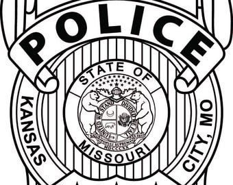 Kansas City Missouri Police Badge Vector File (eps, svg, dxf, jpeg, png)