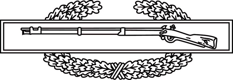 US Army Combat Infantryman Badge Vector File: US Military CIB Laser Cut ...