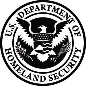Vektordatei des Siegels des US-Heimatschutzministeriums, lasergravierbare SVG-Datei für US-DHS-Abzeichen