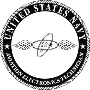 US Navy AET Badge Vector File: Laser Engraving Design