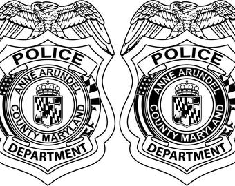 4 Inch Non-Reflective Maryland State Police Logo Sticker 4 Inch Non-Reflective Maryland State Police Logo Sticker