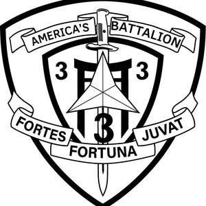 3e bataljon 3e mariniers vectorbestand, Americas Fortes Fortuna Juvat mariniers badge, lasergesneden bestand, zeer fijne tekeningen, lasergravure bestand, SVG
