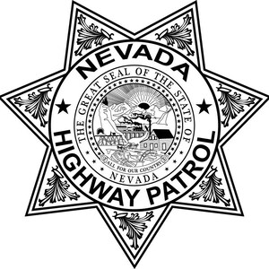 Nevada Highway Patrol Police badge, Vector file, black white, Outline, Laser cut file, laser engraving file, vinyl cut file, digital art
