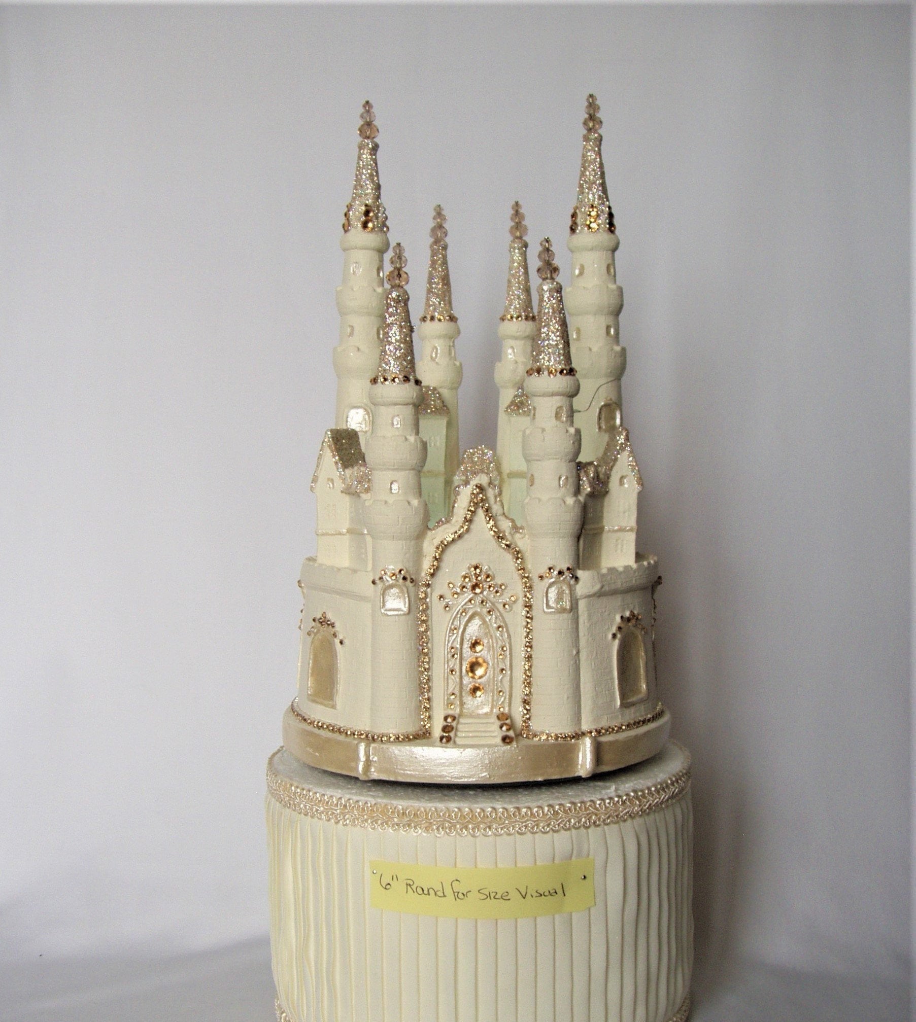 Castle Cake Topper Ivory Etsy